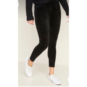 Old Navy Active Black Velvet Leggings
